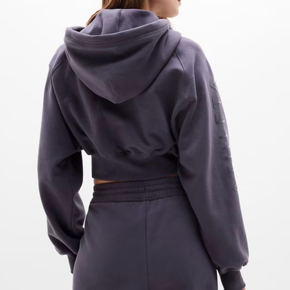Athleta x Simone Biles Forever Fleece Crop Full Zip | NWT | Sz M - Picture 2 of 3